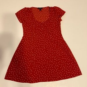 Polka dot red dress